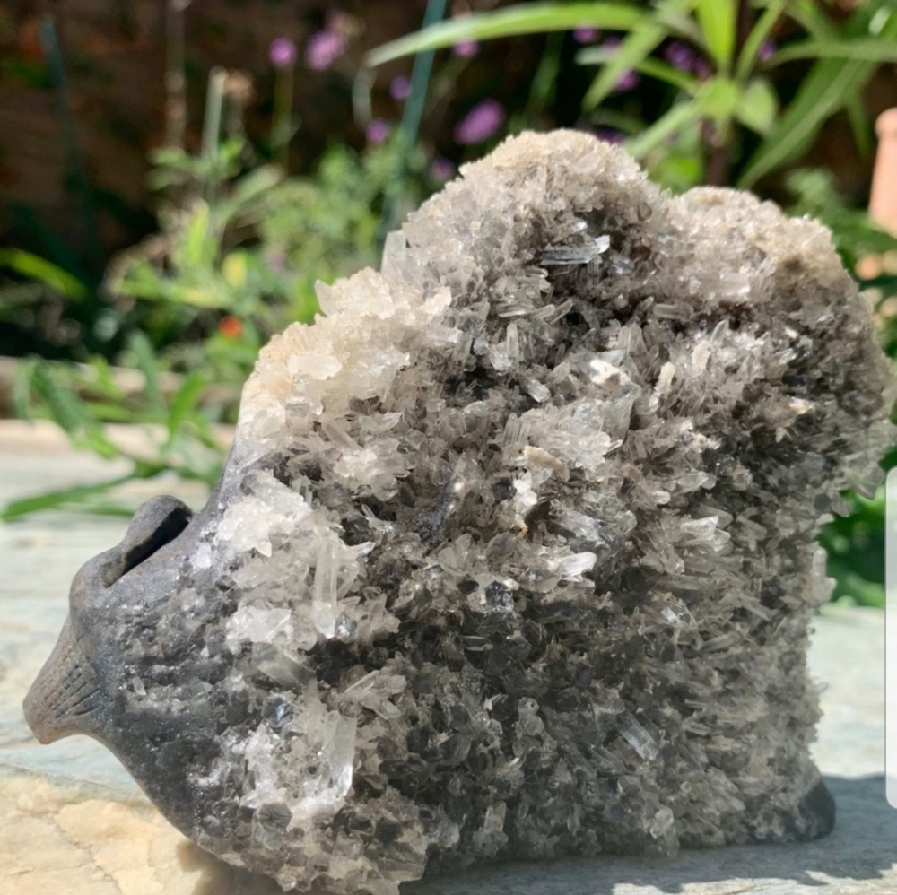 363g natural clear crystal cluster 🐌